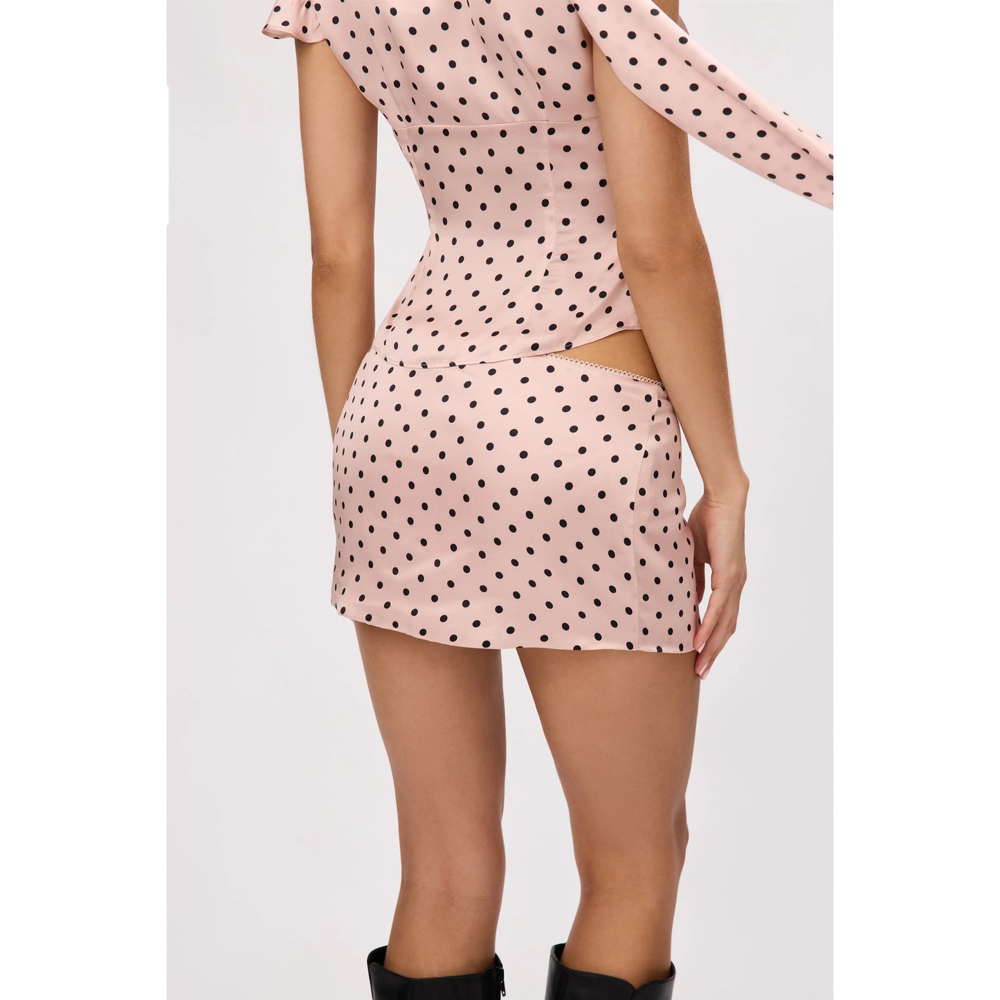 Lucia Skirt in Pink Polka Dot