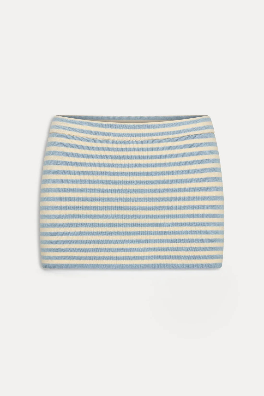 Marialla Cloud Knit Mini Skort in Hazy Stripe