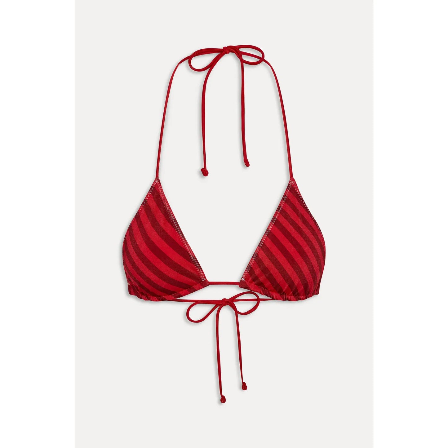 Nick Shine Bikini Top in Spring Stripe