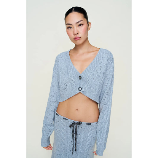 Noah Cable Knit Cropped Sweater - Guizio