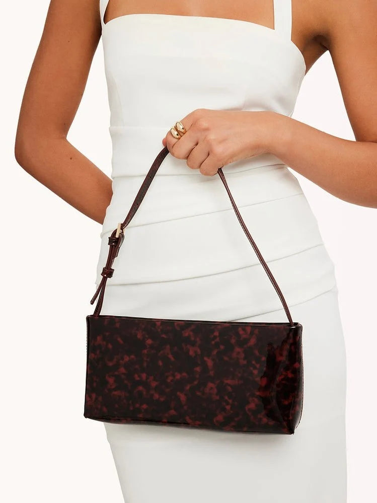 Livia Shoulder Bag - Patent Tortoise
