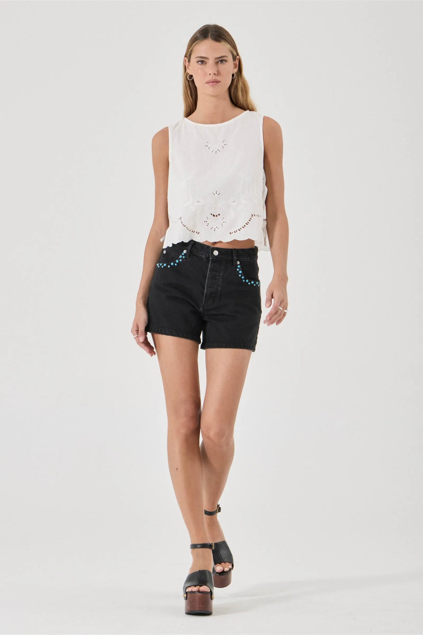 Callie Embroidered Top