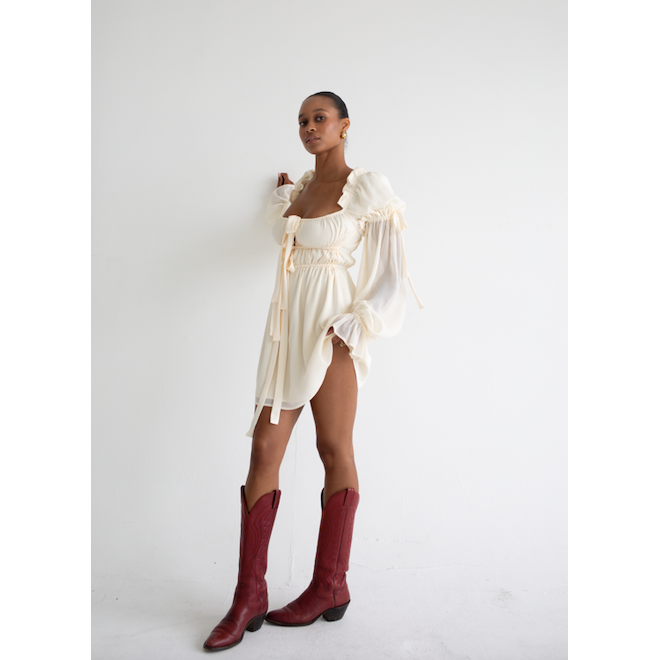 Macbeth Long Sleeve Mini Dress - Rumored