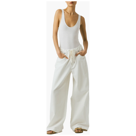 Public Life Low Rise White Jean - Blank NYC
