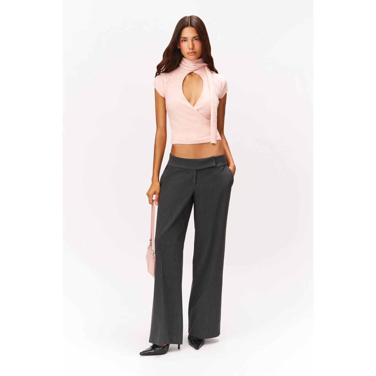 Knit Ara Top in Ballet Slipper