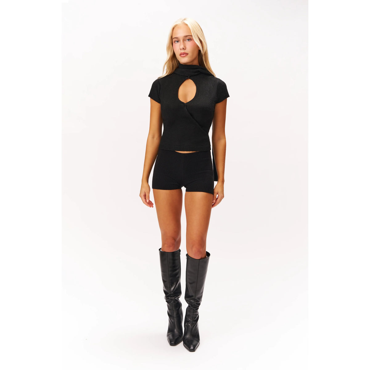 Knit Ara Top in Black