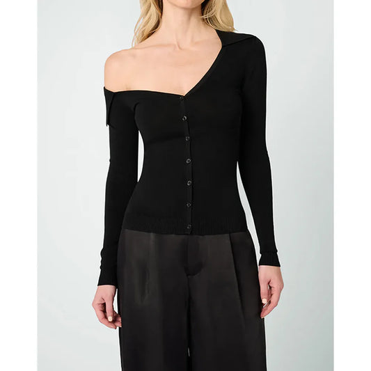 Off The Shoulder Collared Shirt - We Wore What