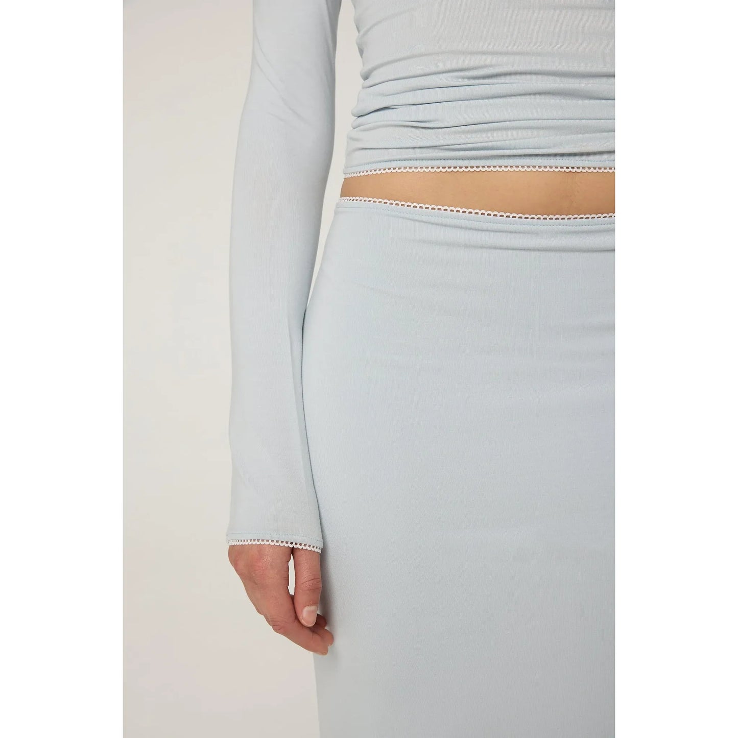 Adrira Top in Ice Blue - Line By K
