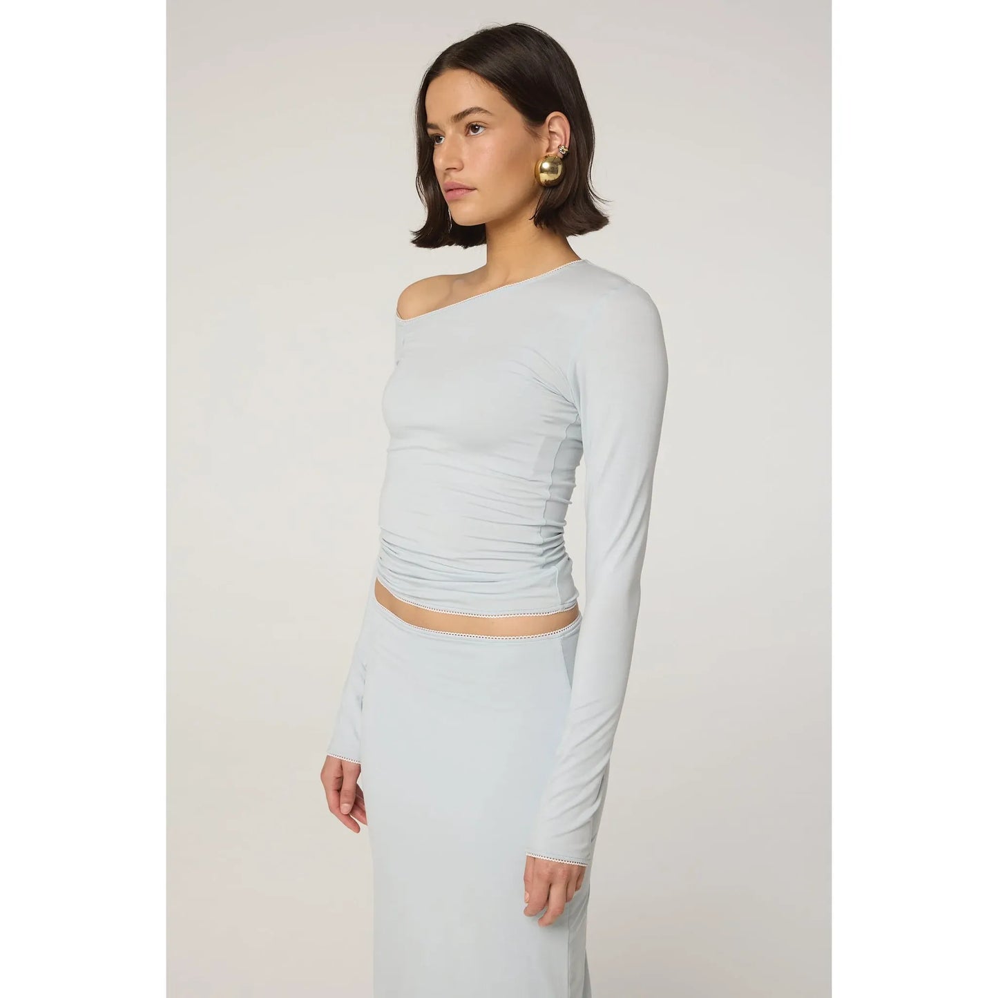 Adrira Top in Ice Blue - Line By K