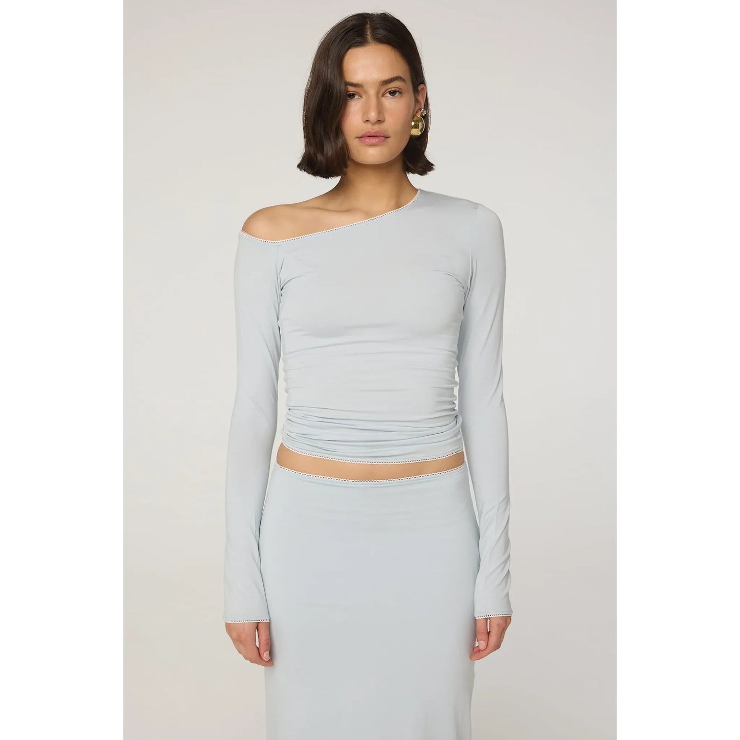 Adrira Top in Ice Blue - Line By K