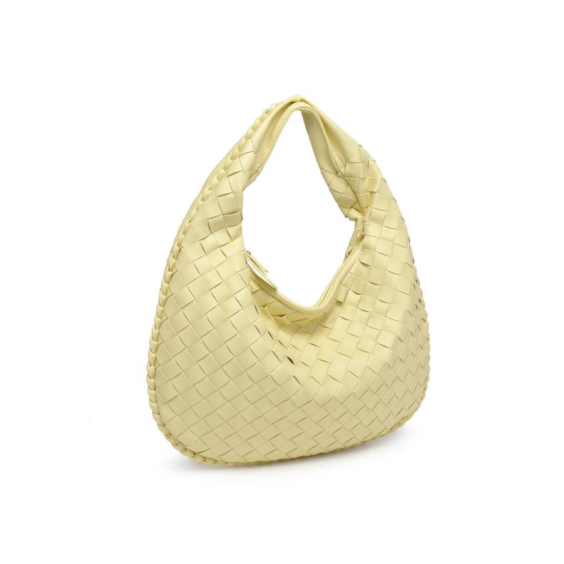Wendy Woven Shoulder Bag in  Butter Cream