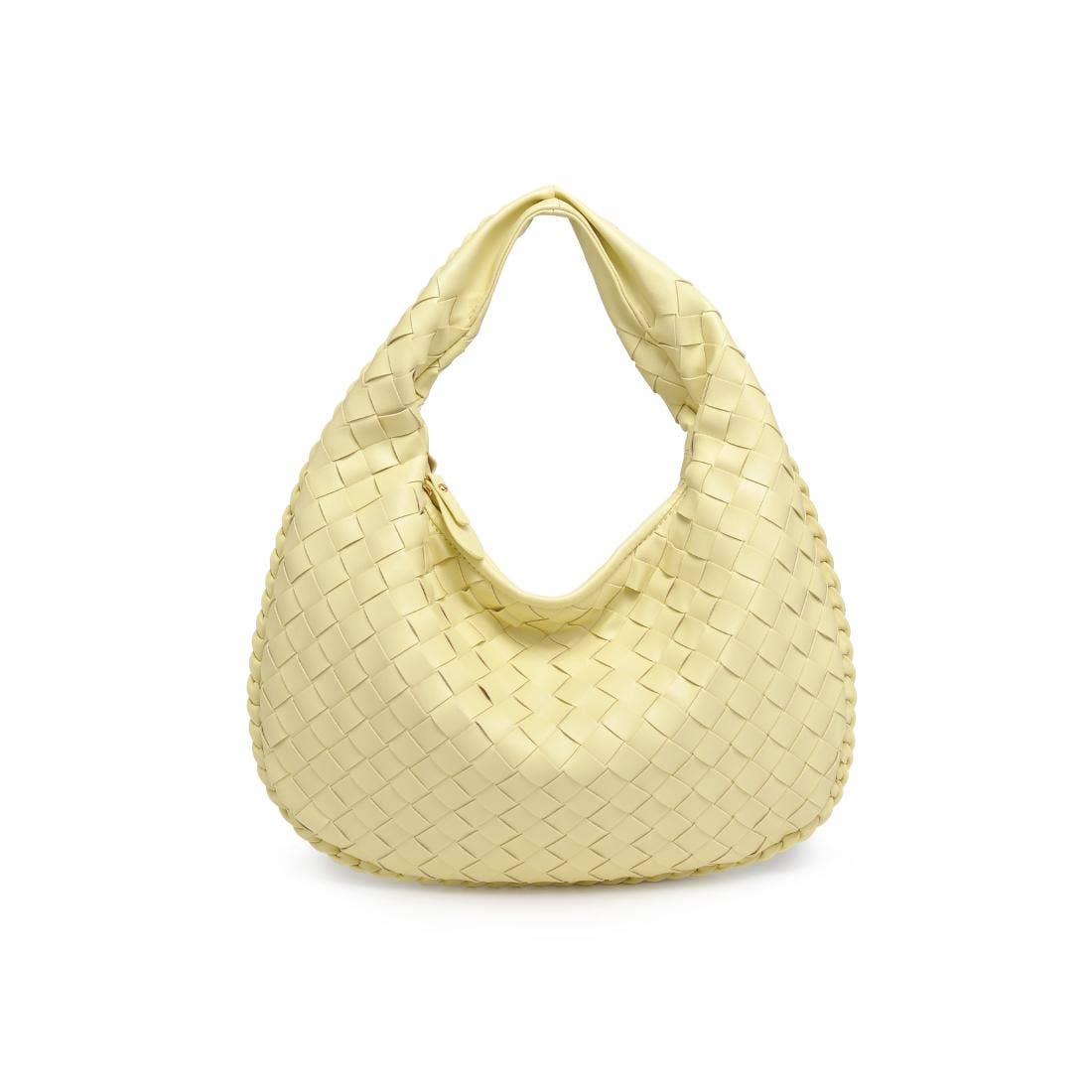Wendy Woven Shoulder Bag in  Butter Cream