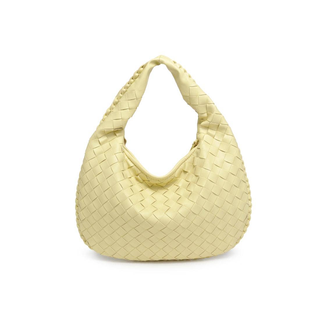 Wendy Woven Shoulder Bag in  Butter Cream