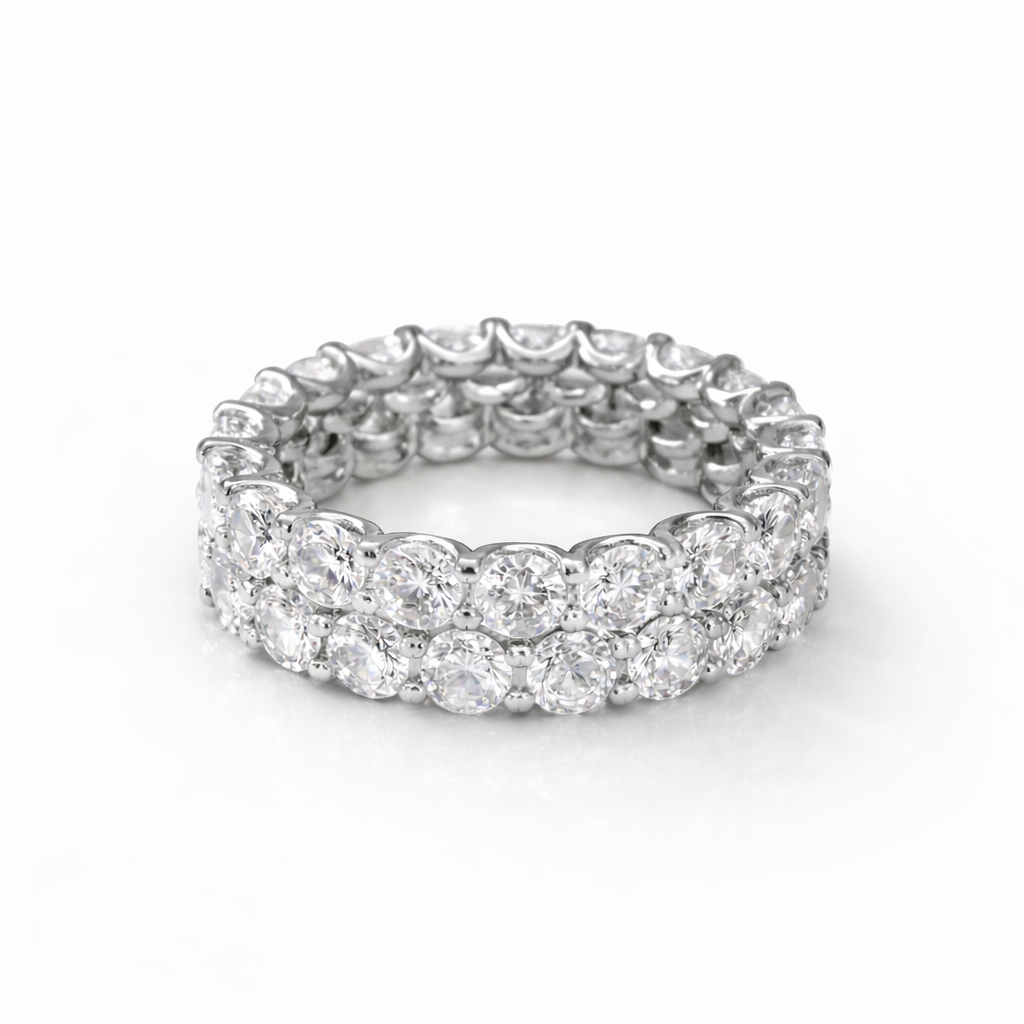 Ari Double Eternity Band: Gold / 9