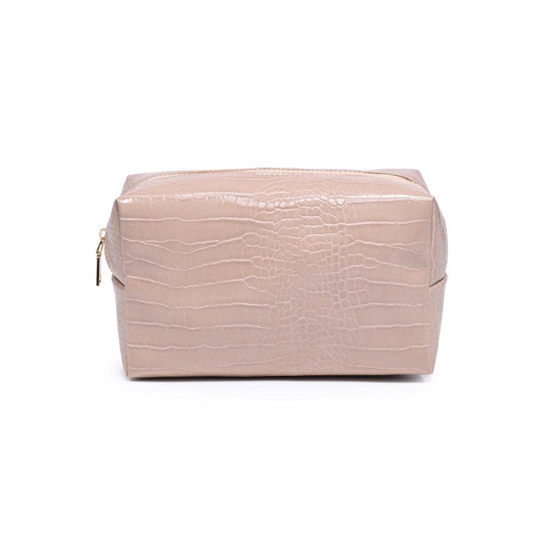 Croc Chic Cosmetic & Travel Organizer Pouch: Red