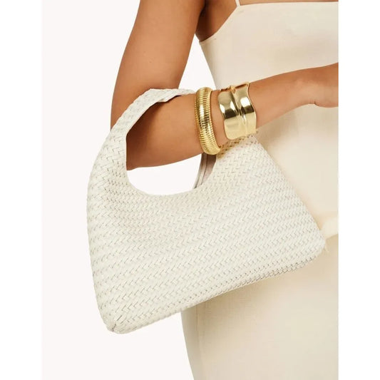 Eliana Handle Bag in Bone
