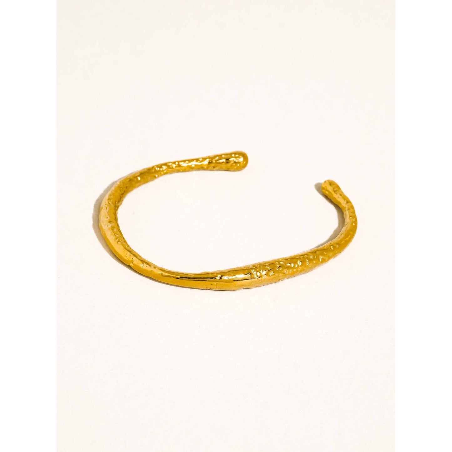 Ruvic Textured Open Cuff Bracelet