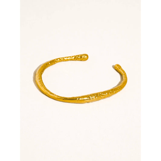 Ruvic Textured Open Cuff Bracelet