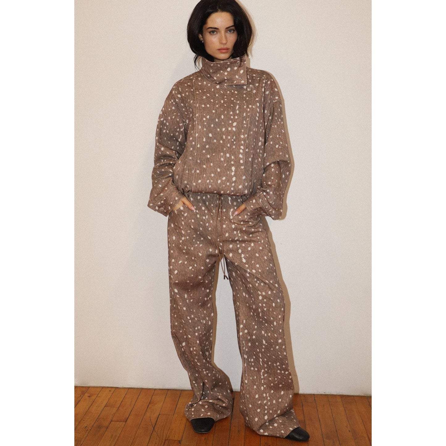 Fawn Draw Pants: Brown / L