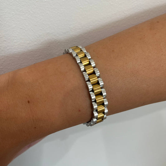 Bradley Watch Link Bracelet: Two-Tone