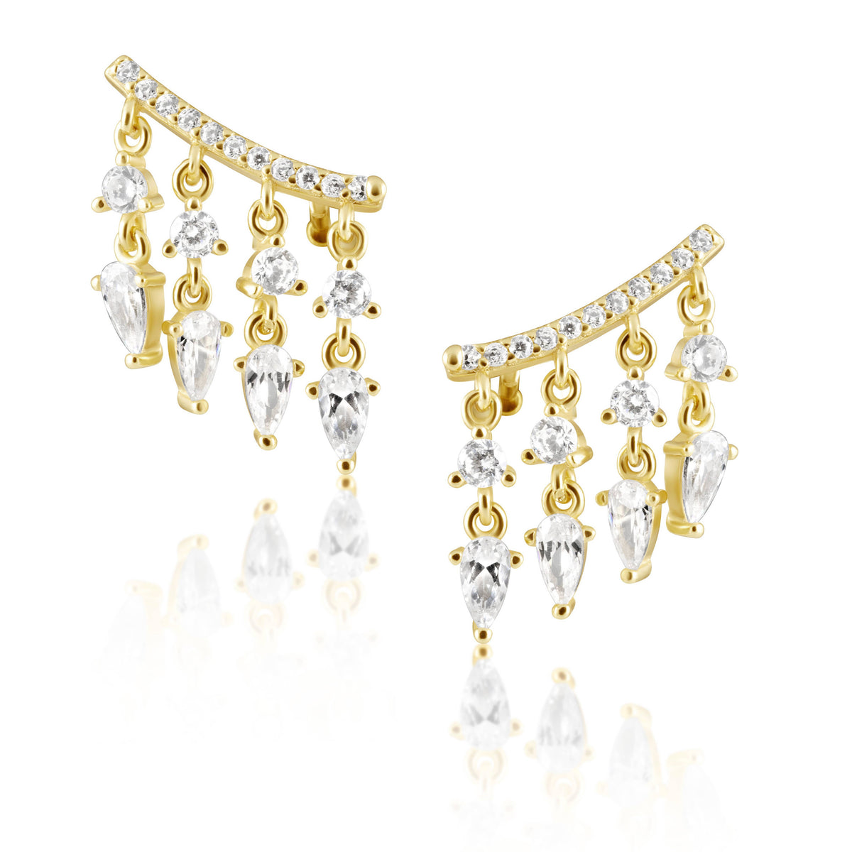 Tessa Cz Studs: Gold