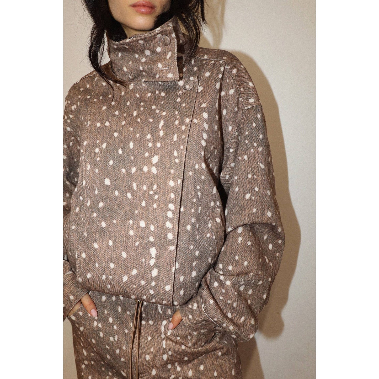 Fawn Moto Jacket : Brown / XS