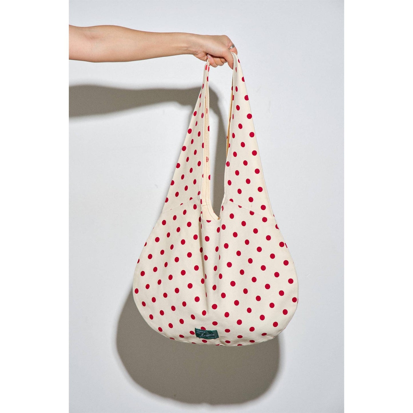 Juliana Polka Dot Canvas Tote Bag