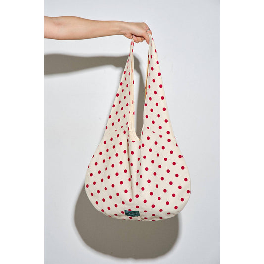 Juliana Polka Dot Canvas Tote Bag