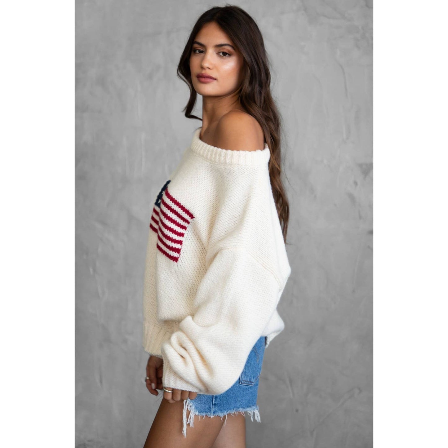 USA  Ribbed Knit Sweater