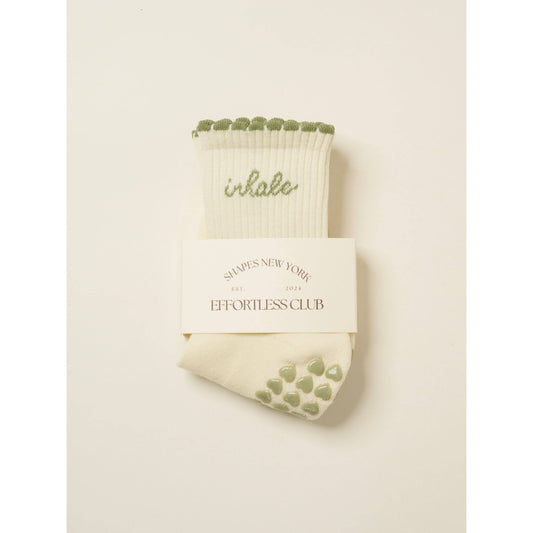 Inhale Exhale Grip Sock