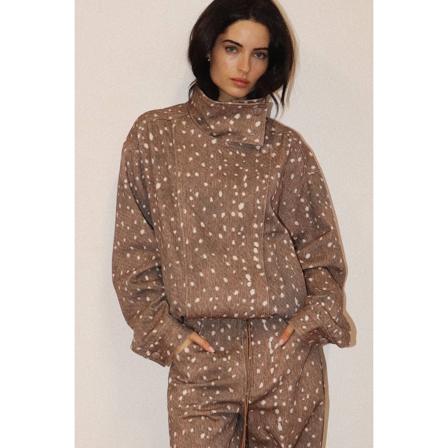 Fawn Moto Jacket : Brown / XS