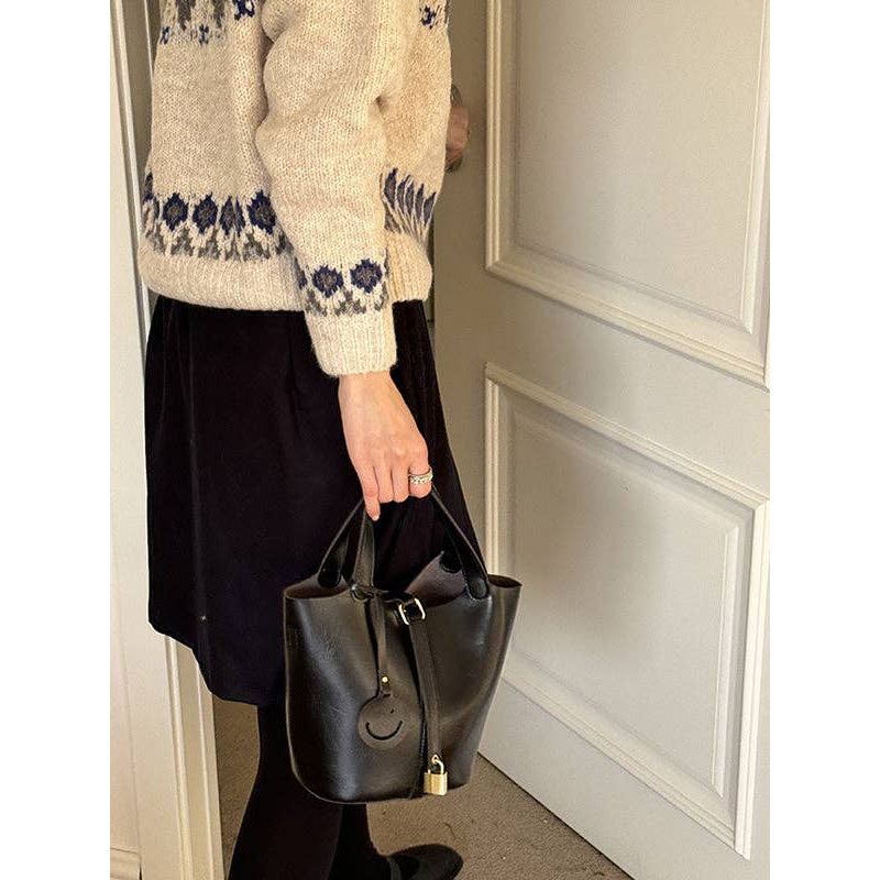 Buckle Bucket Bag