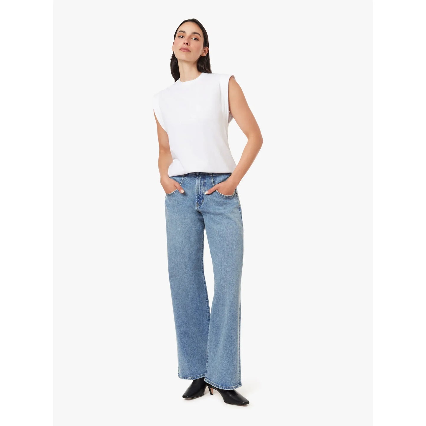 Baine High Rise Straight Jean in Coast