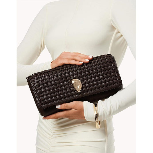 Leilah Clutch Bag in Espresso - Billini